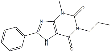 3-Methyl-1-propyl-8-phenylxanthine 구조식 이미지