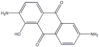 1-Hydroxy-2,6-diaminoanthraquinone Structure