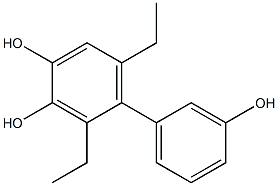 2,6-Diethyl-1,1'-biphenyl-3,3',4-triol Structure