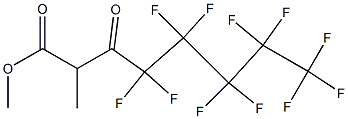 2-Methyl-3-oxo-4,4,5,5,6,6,7,7,8,8,8-undecafluorooctanoic acid methyl ester Structure