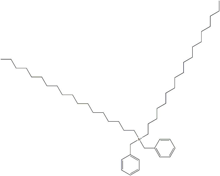 Dioctadecyldibenzylaminium Structure