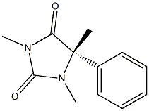 (5S)-1,3,5-Trimethyl-5-phenyl-2,4-imidazolidinedione 구조식 이미지