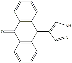 10-(1H-Pyrazol-4-yl)anthrone Structure