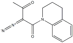 1,2,3,4-Tetrahydro-1-(2-diazo-3-oxobutyryl)quinoline 구조식 이미지