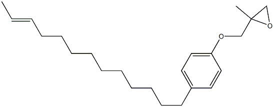 4-(11-Tridecenyl)phenyl 2-methylglycidyl ether Structure