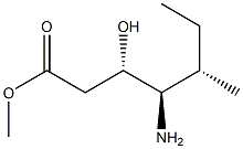 (3S,4R,5S)-5-Methyl-4-amino-3-hydroxyheptanoic acid methyl ester 구조식 이미지