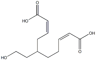 Bisisocrotonic acid 1-(2-hydroxyethyl)-1,2-ethanediyl ester 구조식 이미지