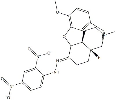 17-Methyl-3-methoxy-4,5-epoxymorphinan-6-one 2,4-dinitrophenyl hydrazone Structure