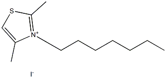 2,4-Dimethyl-3-heptylthiazolium iodide 구조식 이미지