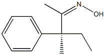 [Z,S,(+)]-3-Methyl-3-phenyl-2-pentanone oxime Structure