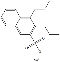 3,4-Dipropyl-2-naphthalenesulfonic acid sodium salt 구조식 이미지