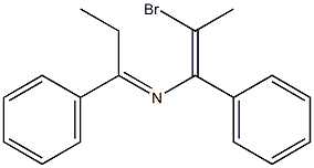 6-Bromo-3,5-diphenyl-4-aza-3,5-heptadiene Structure