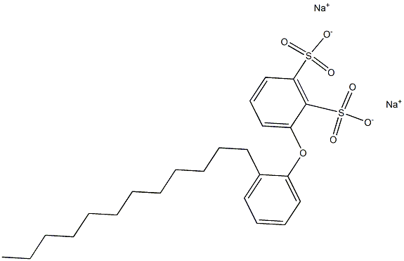 2'-Dodecyl[oxybisbenzene]-2,3-disulfonic acid disodium salt Structure