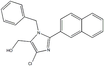 1-Benzyl-2-(2-naphtyl)-4-chloro-5-hydroxymethyl-1H-imidazole 구조식 이미지