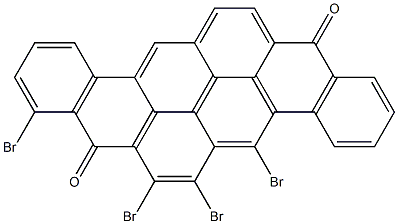 5,6,7,9-Tetrabromo-8,16-pyranthrenedione Structure