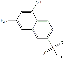 7-Amino-5-hydroxy-2-naphthalenesulfonic acid 구조식 이미지