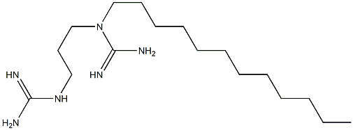 1-Dodecyl-1-(3-guanidinopropyl)guanidine Structure