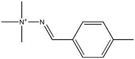 (E)-2-(p-Methylbenzylidene)-1,1,1-trimethylhydrazinium 구조식 이미지