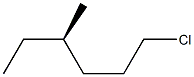 [R,(-)]-1-Chloro-4-methylhexane 구조식 이미지