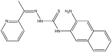 1-[1-(2-Pyridinyl)ethylidene]-4-(3-amino-2-naphthalenyl)thiosemicarbazide Structure