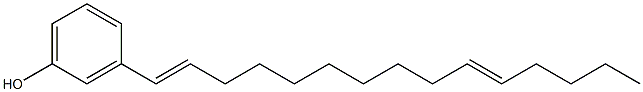 3-(1,10-Pentadecadienyl)phenol 구조식 이미지