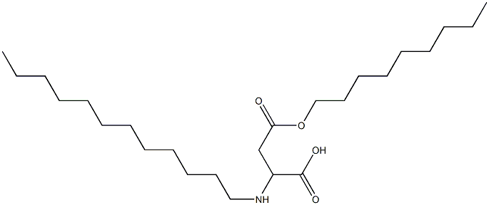 2-Dodecylamino-3-(nonyloxycarbonyl)propionic acid Structure