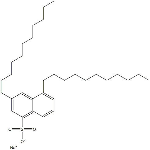 3,5-Diundecyl-1-naphthalenesulfonic acid sodium salt 구조식 이미지