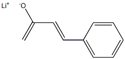Lithium(3E)-4-phenyl-1,3-butadiene-2-olate 구조식 이미지