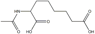 2-Acetylaminooctanedioic acid Structure