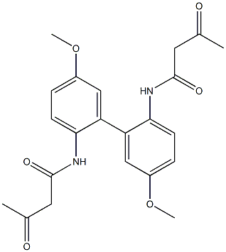 N,N'-Diacetoacetyl-5,5'-dimethoxy-1,1'-biphenyl-2,2'-diamine 구조식 이미지