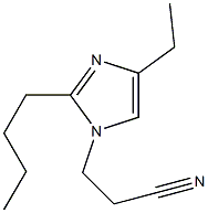 2-Butyl-1-(2-cyanoethyl)-4-ethyl-1H-imidazole Structure