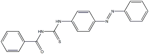 1-Benzoyl-3-[p-(phenylazo)phenyl]thiourea Structure