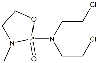 2-[Bis(2-chloroethyl)amino]-3-methyl-1,3,2-oxazaphospholidine 2-oxide 구조식 이미지