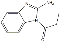 1-Propionyl-2-amino-1H-benzimidazole 구조식 이미지