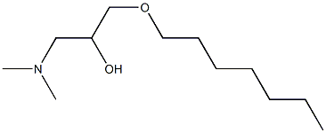 1-Dimethylamino-3-heptyloxy-2-propanol 구조식 이미지