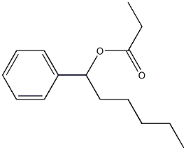 Propanoic acid 1-phenylhexyl ester 구조식 이미지