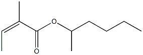 2-Methylisocrotonic acid 1-methylpentyl ester Structure