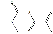 N,N-Dimethylcarbamic acid methacrylic thioanhydride 구조식 이미지