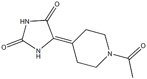 5-(1-Acetylpiperidin-4-ylidene)imidazolidine-2,4-dione Structure