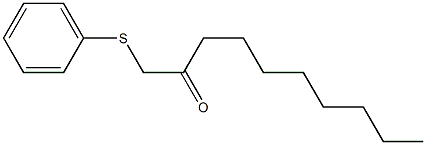 1-(Phenylthio)decan-2-one Structure