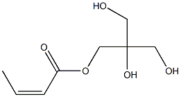 Isocrotonic acid 2,3-dihydroxy-2-(hydroxymethyl)propyl ester 구조식 이미지