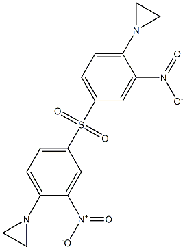 1,1'-[Sulfonylbis(2-nitro-4,1-phenylene)]bisaziridine Structure