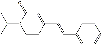 6-Isopropyl-3-[(Z)-2-(phenyl)ethenyl]-2-cyclohexen-1-one 구조식 이미지