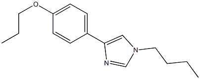 1-Butyl-4-(4-propoxyphenyl)-1H-imidazole 구조식 이미지
