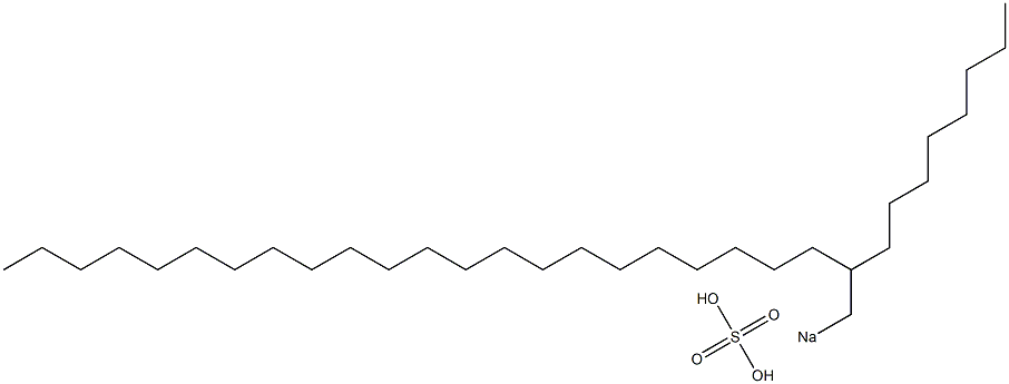 Sulfuric acid 2-octyltetracosyl=sodium salt Structure