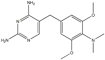 2,4-Diamino-5-[4-dimethylamino-3,5-dimethoxybenzyl]pyrimidine Structure