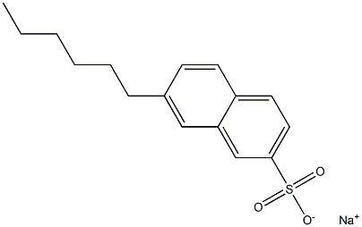 7-Hexyl-2-naphthalenesulfonic acid sodium salt 구조식 이미지