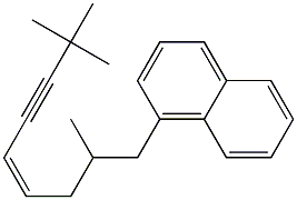 (Z)-1-(1-Naphtyl)-2,8,8-trimethyl-4-nonen-6-yne 구조식 이미지