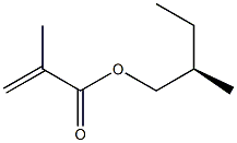 (-)-Methacrylic acid (R)-2-methylbutyl ester 구조식 이미지