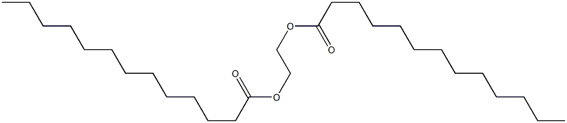 Ditridecanoic acid 1,2-ethanediyl ester Structure